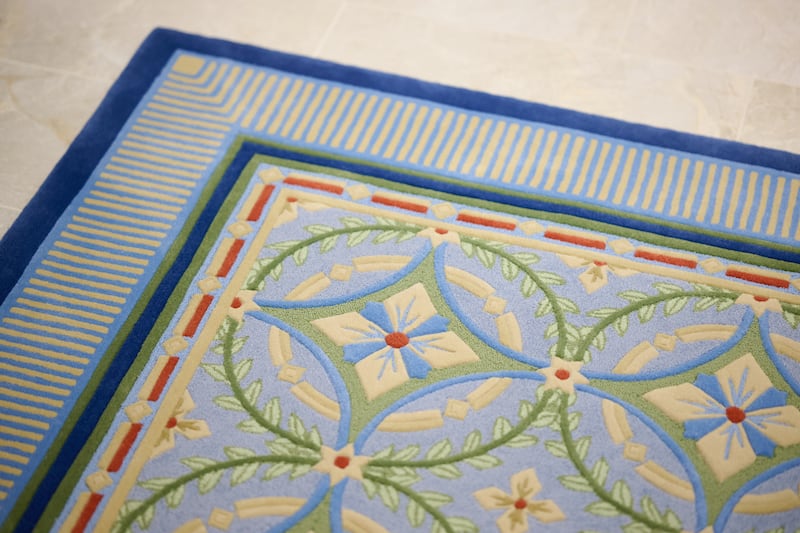 An area rug inside the Cleveland Ohio Temple.