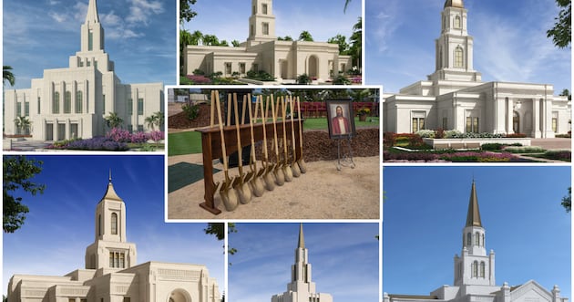 August 2026 will have 6 temple groundbreakings. What's the most in a single month?