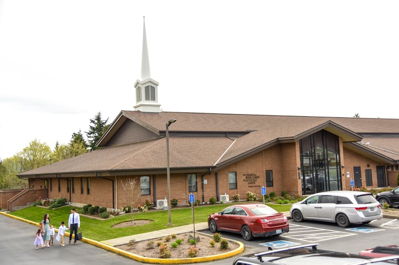The Marysville Washington Stake Center of The Church of Jesus Christ of Latter-day Saints is pictured.