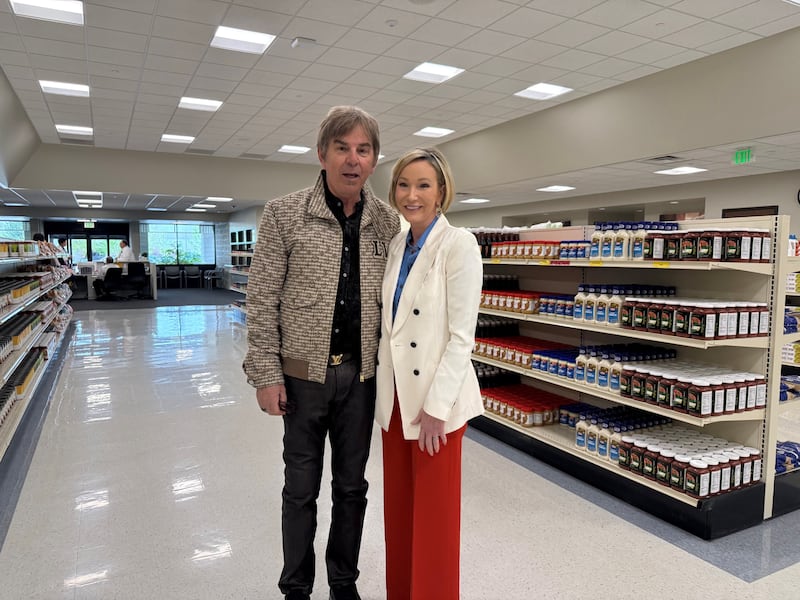 Paula White-Cain and Jonathan Cain visit Welfare Square in Salt Lake City on Friday, April 10, 2026.