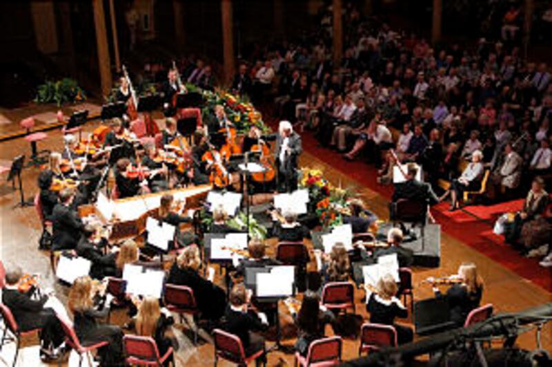 Autumn concert of Orchestra at Temple Square, Oct. 21. conducted by Igor Gruppman. Featured soloist