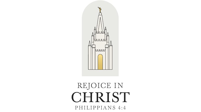 The 2027 youth theme logo with the words, "Rejoice in Christ," from Philippians 4:4.