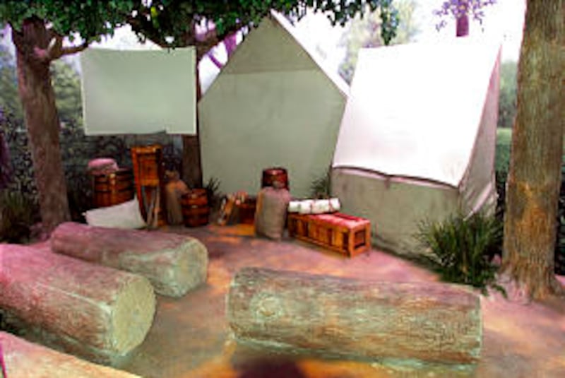 This scene resembles a Mormon Battalion campground.