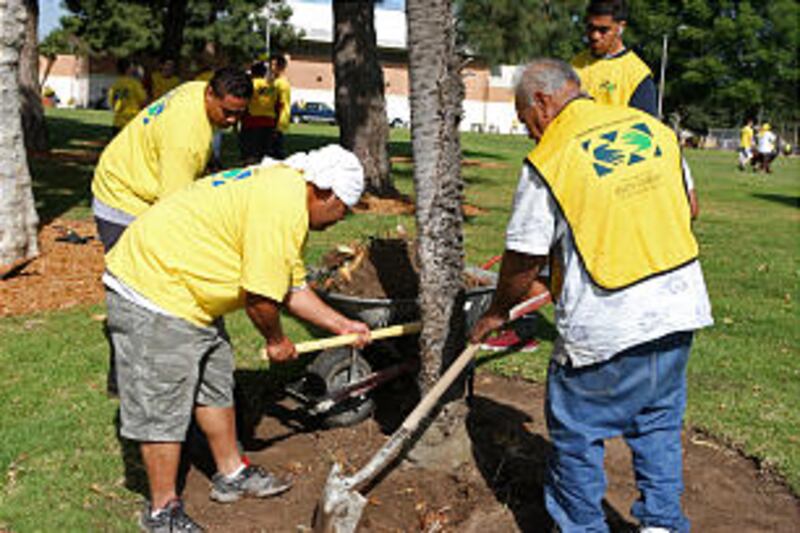 On Saturday, April 28, 2012, thousands of Mormons and other volunteers worked together to serve Cali
