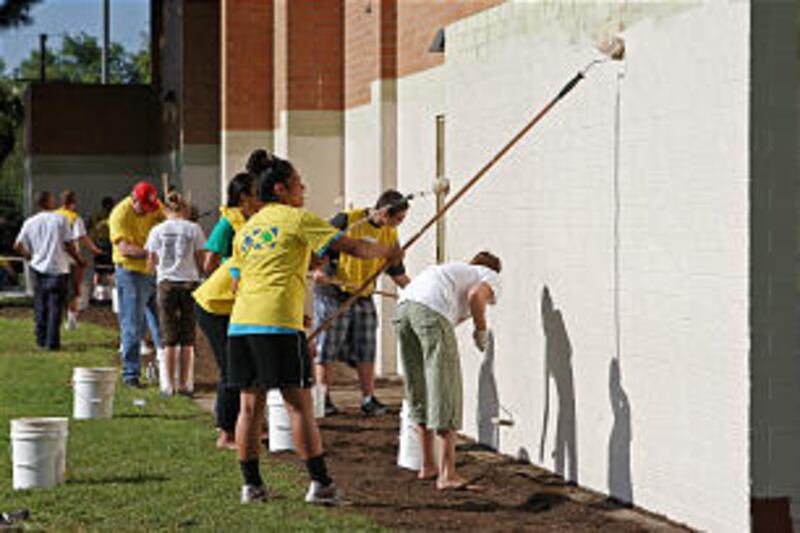 On Saturday, April 28, 2012, thousands of Mormons and other volunteers worked together to serve Cali
