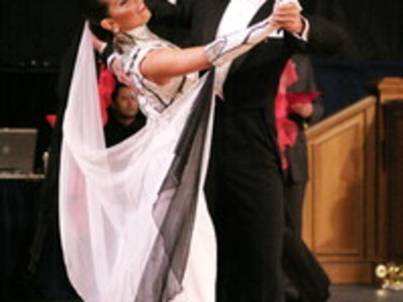 Casey Treu and Jenna Johnson perform a Latin dance at the United States National DanceSport Champion
