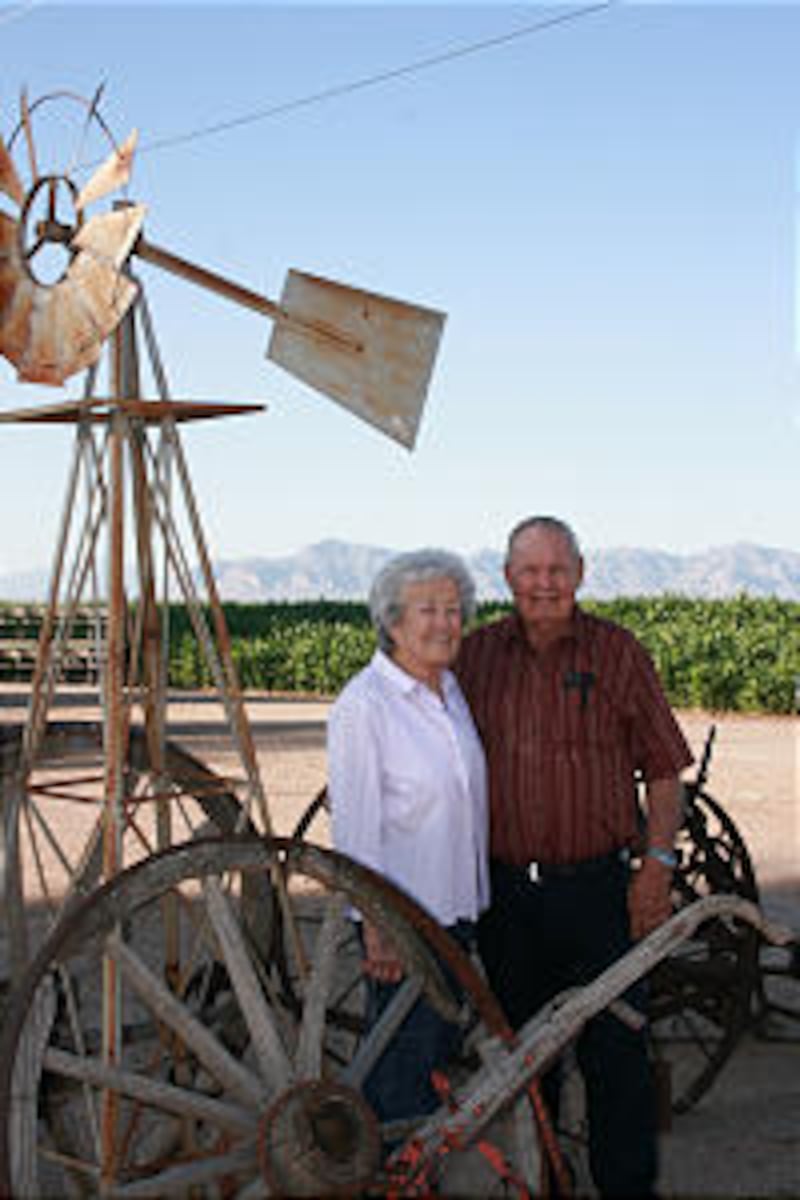 Newell Barney, 83, and his wife, Katherine, have had front-row seats to growth in Arizona's Salt Riv