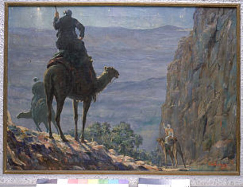 "Wise Men" painting by Avard Fairbanks is included in "Good Turn Christmas" exhibit.