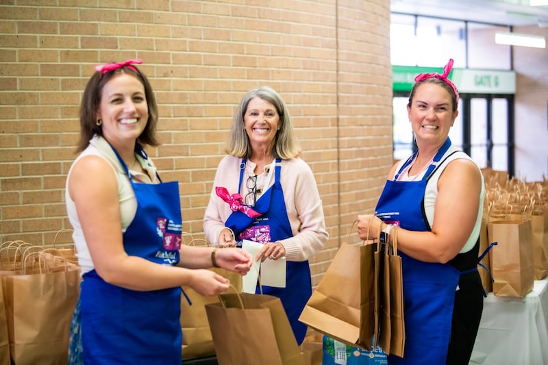 Women give service while attending the 2026 Faithful & Loved Women’s Conference at the University of North Texas in Denton, Texas.