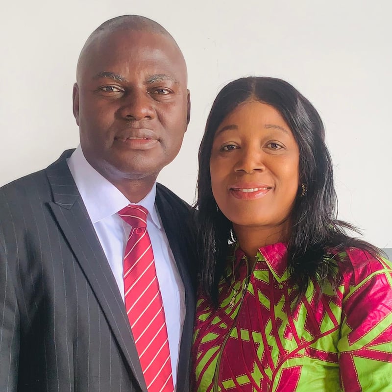 Vally Tshimanga and Christine Kapenga, who will serve as president and companion of the new Democratic Republic of the Congo Mwene-Ditu Mission beginning in July 2026.