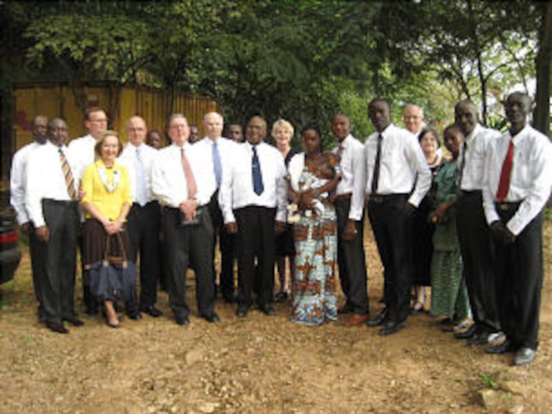 Group who attended the dedication of the Central African Republic on Oct. 29