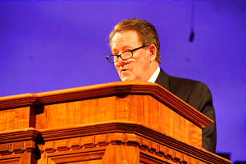 Fred D. Howard presented a series of artistic works depicting the Tabernacle organ.