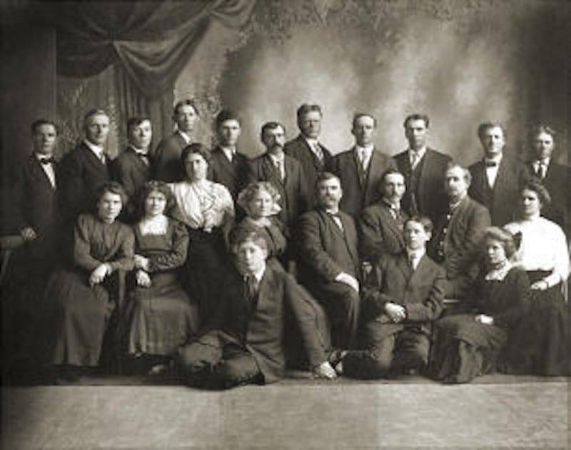 A 1912 acting troupe called "The Old Timers" consisted of members from the Clinton ward. Archie Stok