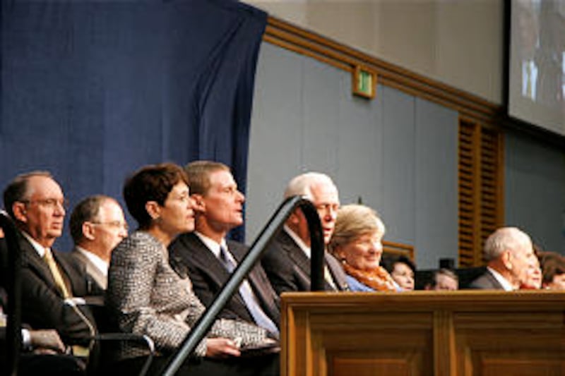 Elder David A. Bednar of the Quorum of the Twelve was one of the speakers during the 2011 mission pr