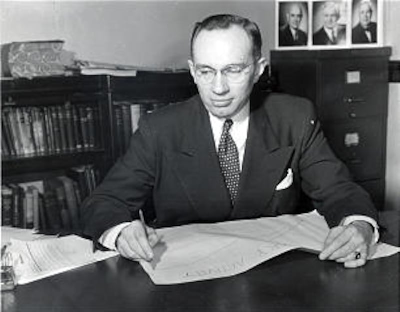 Historic photo (1952) of Gordon B. Hinckley.