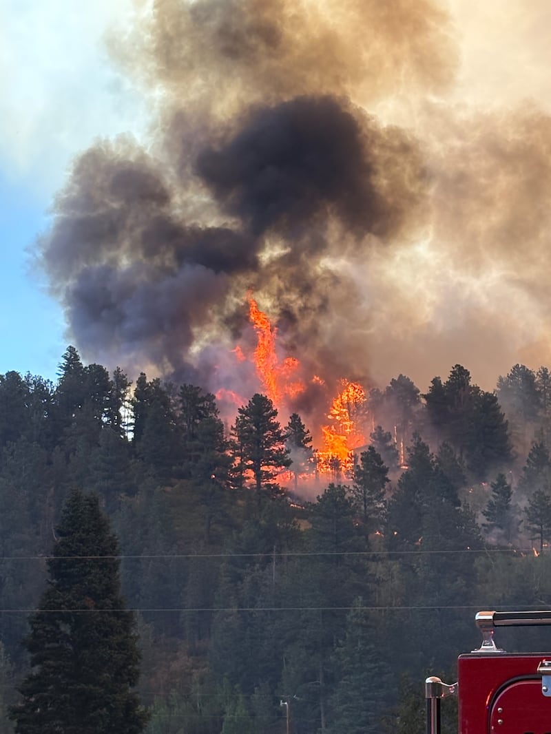 The Aspen Acres fire on June 29, 2026, near Beulah, Colorado, where the first strike teams began fighting the fire.