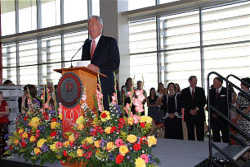 President Dieter F. Uchtdorf dedicates the new Jeffrey R. Holland Centennial Commons building at Dix