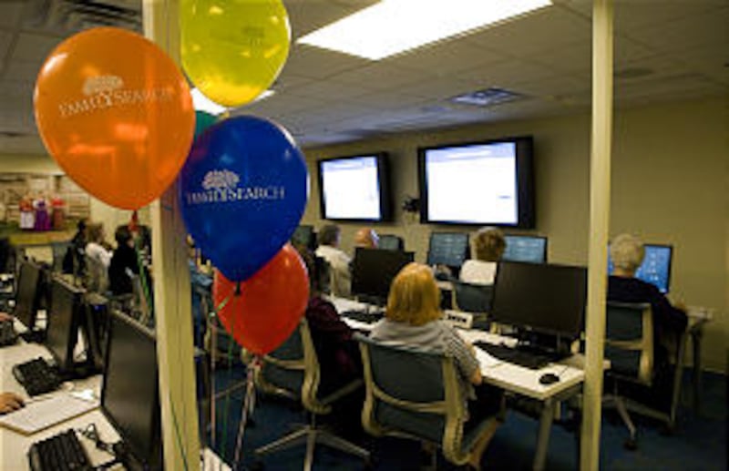 Patrons at the Los Angeles Family History Library enjoy the digital access and extensive training fa