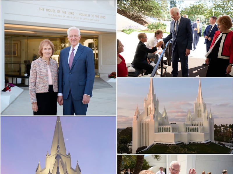 President D. Todd Christofferson, second counselor in the First presidency, shared a collection of photos of him and his wife, Sister Kathy Christofferson, and the San Diego California Temple as they attend its dedication on Sunday, Aug. 23, 2026. He shared the photos on social media that same day.