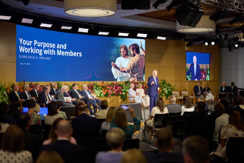 Elder Dale G. Renlund speaks at the 2026 Seminar for New Mission Leaders.
