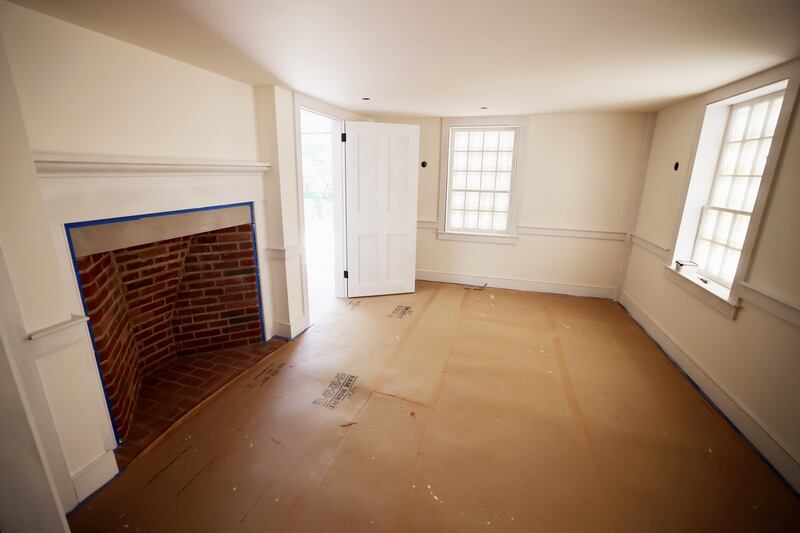 An interior view of the re-created Joseph and Emma Smlth home in Kirtland Ohio on Friday, June 2, 2023.