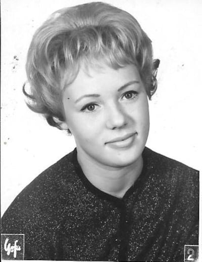Margareta Johansson as a teenager.
