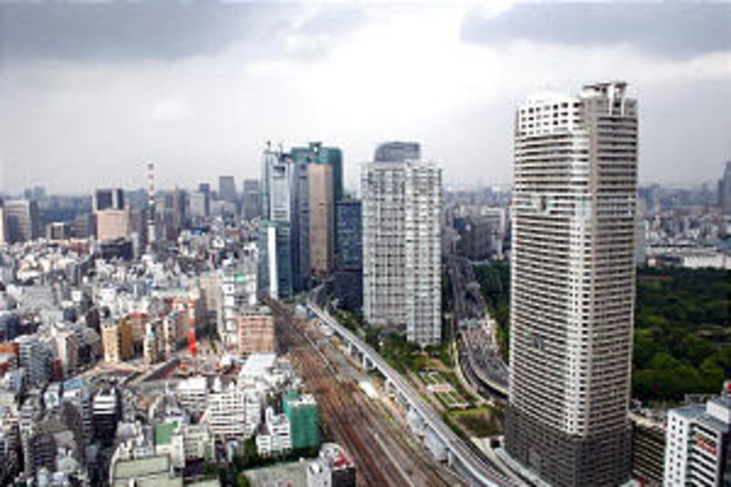 Towering buildings and masses of people are typical sight in Tokyo.