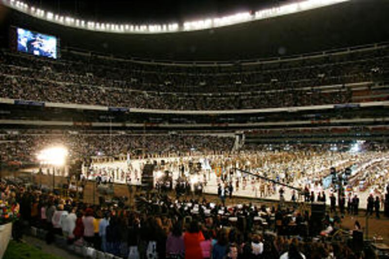Mexico City's storied Aztec Stadium played host to a Nov. 15 LDS Mexican cultural event. Some 87,000