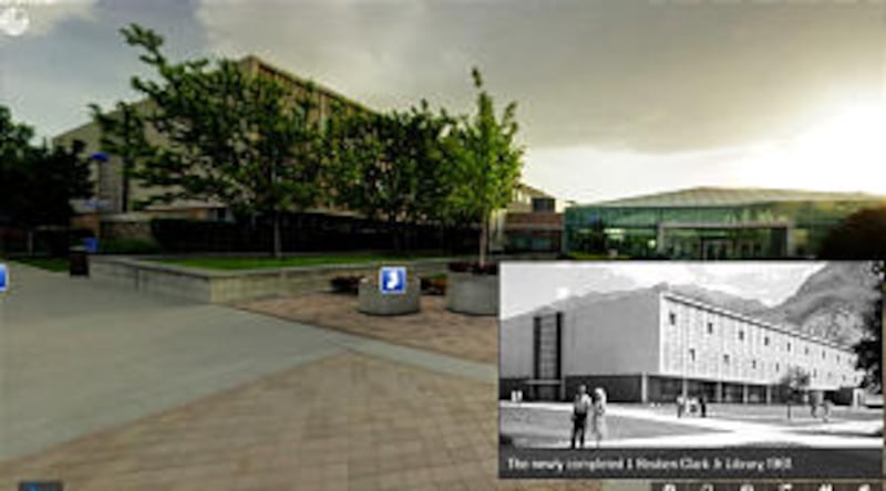 A "then and now" approach shows how campus has changed or stayed the same over the past few decade