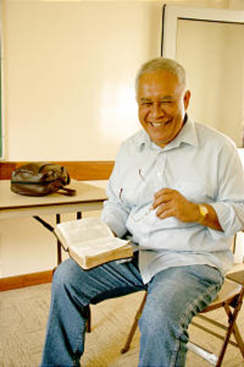 Like many Tahitians, Bishop Henri Teaurai of the Taharaa Ward, Arue Tahiti Stake, is fluent in sever