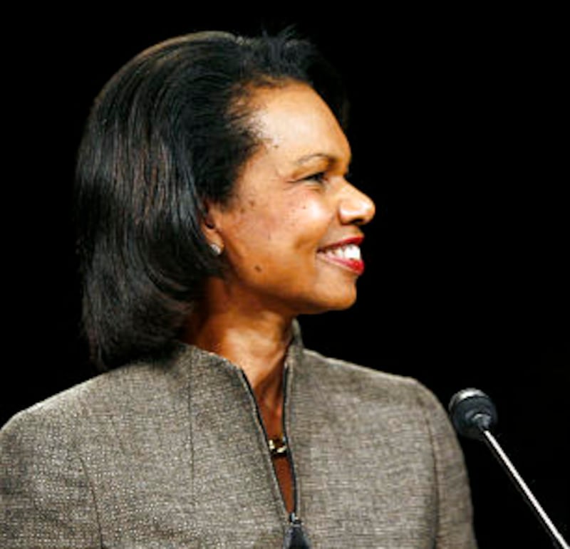 Former Secretary of State Condoleezza Rice
