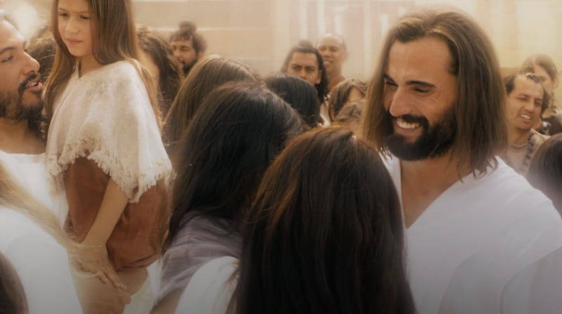 The Savior, Jesus Christ, is portrayed in Book of Mormon Videos ministering in the Americas following His Resurrection.