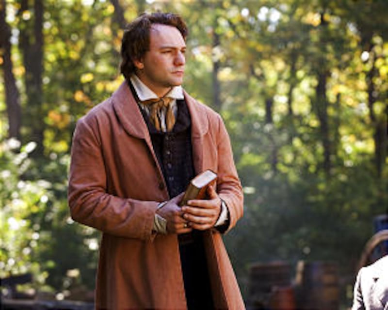 Actor portraying Joseph Smith as in this scene in "Joseph Smith The Prophet of the Restoration." The