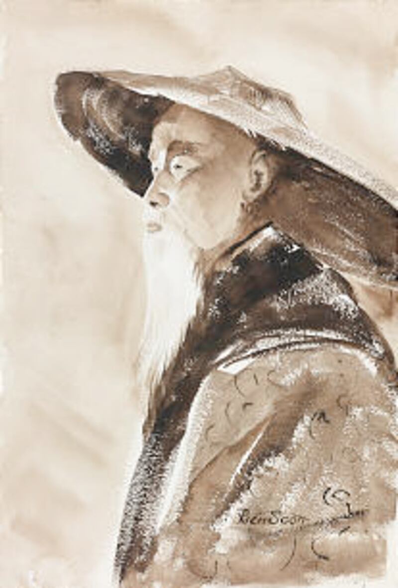 "Chinese Man" was painted for President Gordon B. Hinckley because of his love for Asian people.