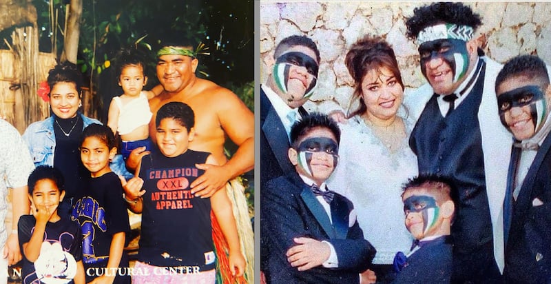 The Vili and Linda Fehoko family when the boys were young.