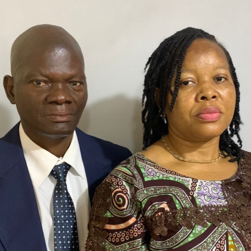 Pierrot Kabunda and Frida Kabunda, who will serve as president and companion of the Democratic Republic of the Congo Kananga Mission beginning in July 2026.