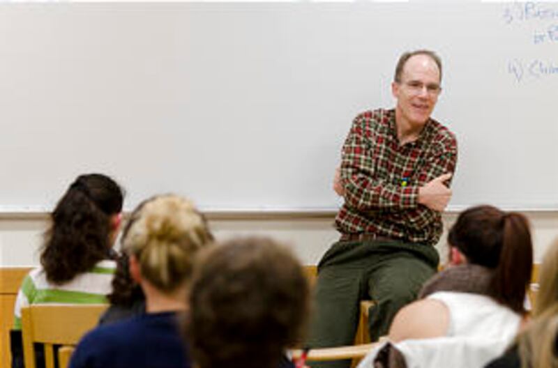 Professor Karl Fields teaches students at the University of Puget Sound.