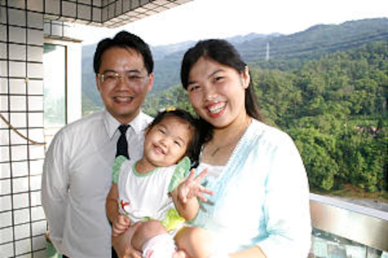 Ben and Shirley Tsai, with daughter, Kelani, are happy and faithful members of the Church in Taipei,