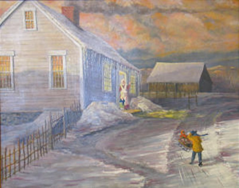 Grandmother Mack sends Alvin and Hyrum down the hill to home of Grandfather Mack to tell of Joseph's
