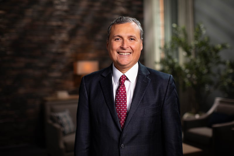 Elder Pedro X. Larreal, a General Authority Seventy, speaks during a BYU–Pathway Worldwide devotional broadcast on Friday, Oct. 2, 2026.