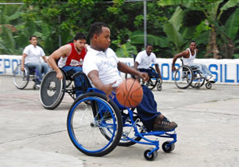 Riqui Perez is able to play basketball with the gift of mobility.