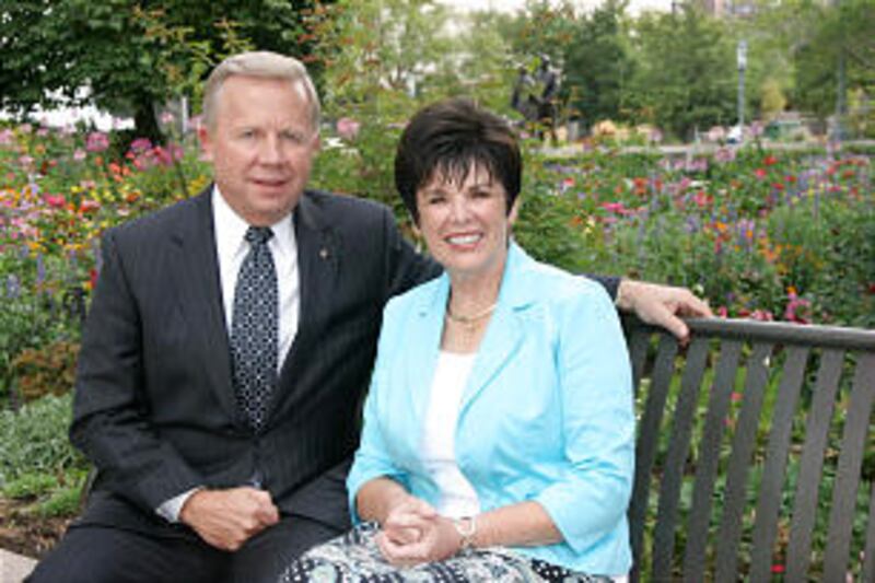Larry Gibson, first counselor in the Young Men general presidency, says his wife, Shirley, is an ans