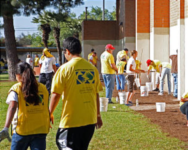 On Saturday, April 28, 2012, thousands of Mormons and other volunteers worked together to serve Cali