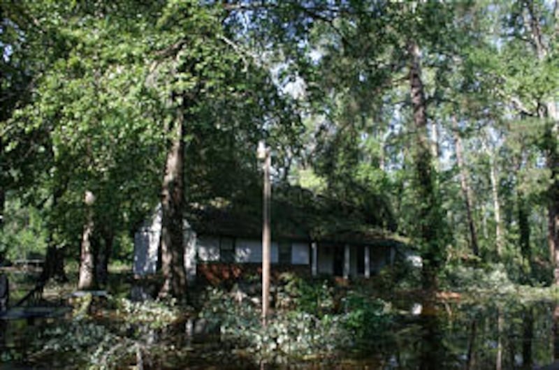 The home of Sister Luk Haddock of the Washington Branch, Kinston North Carolina Stake suffered exten