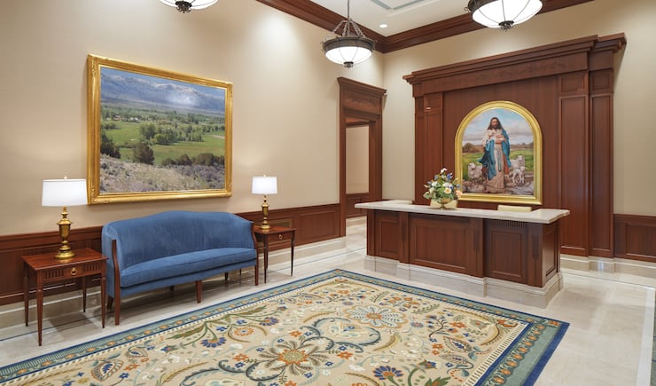 The recommend desk of the Ephraim Utah Temple.