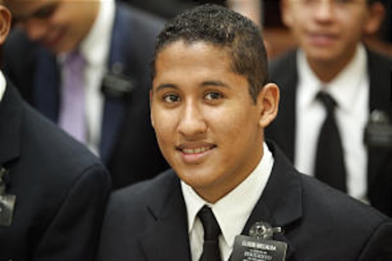 A young man represents missionaries in Venezuela; almost all Venezuelan youth will be called to serv