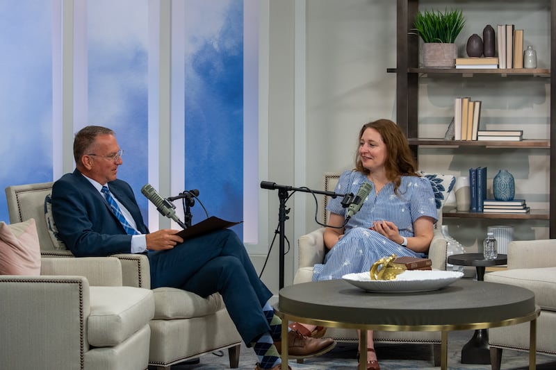 Logan Institute of Religion instructor Donny Anderson, left, joins Church News reporter Mary Richards on an episode of the Church News podcast released Tuesday, Aug. 4, 2026.