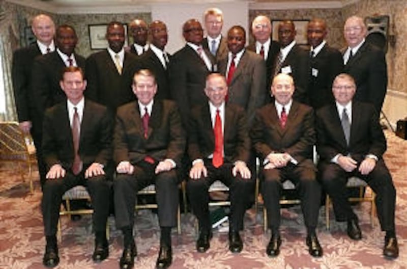 In South Africa, Elder Neil L. Andersen met with area leaders and members of the Area Seventy. From
