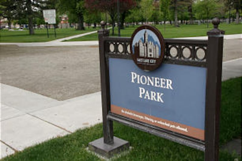 Pioneer Park in Salt Lake City is the site of the Mormon Pioneer’s first encampment site after arriving in the Salt Lake Valley in 1847.