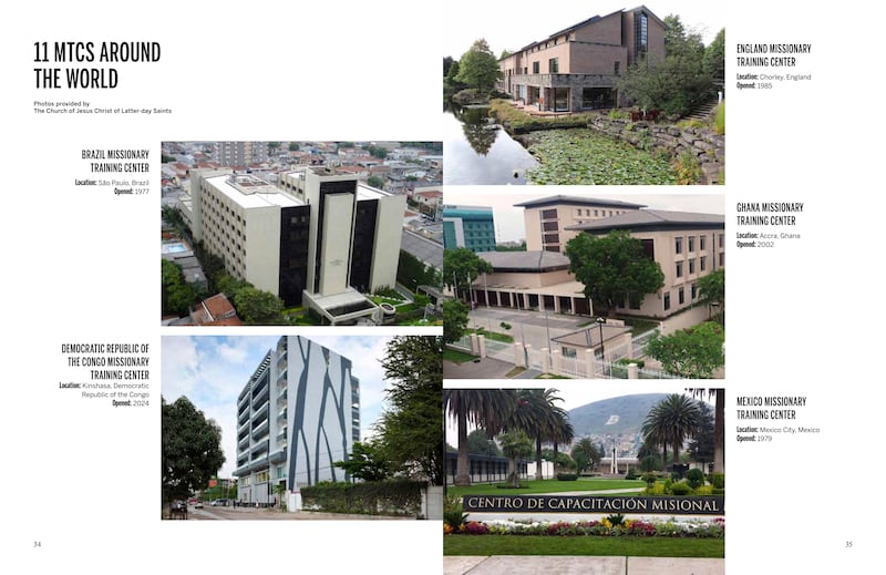 Pages 34-35 of the Missionary Work in The Church of Jesus Christ of Latter-day Saints magazine published in September 2026 includes photos of each currently operating missionary training center for the Church.
